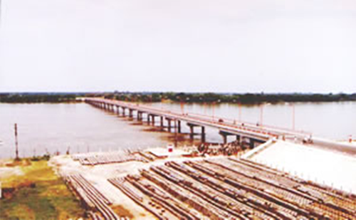 Mahananda Highway Bridge in Bangladesh